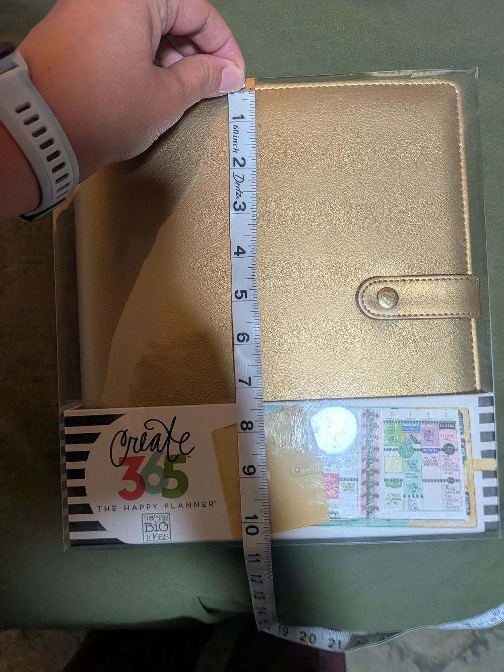 The Happy Planner - Create 365 - Plan A Happy Life - Large Gold Planner - NEW